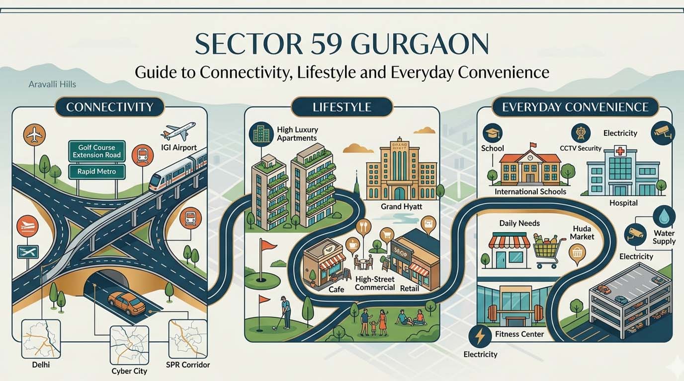 Sector 59 Gurgaon: Guide to Connectivity, Lifestyle and Everyday Convenience