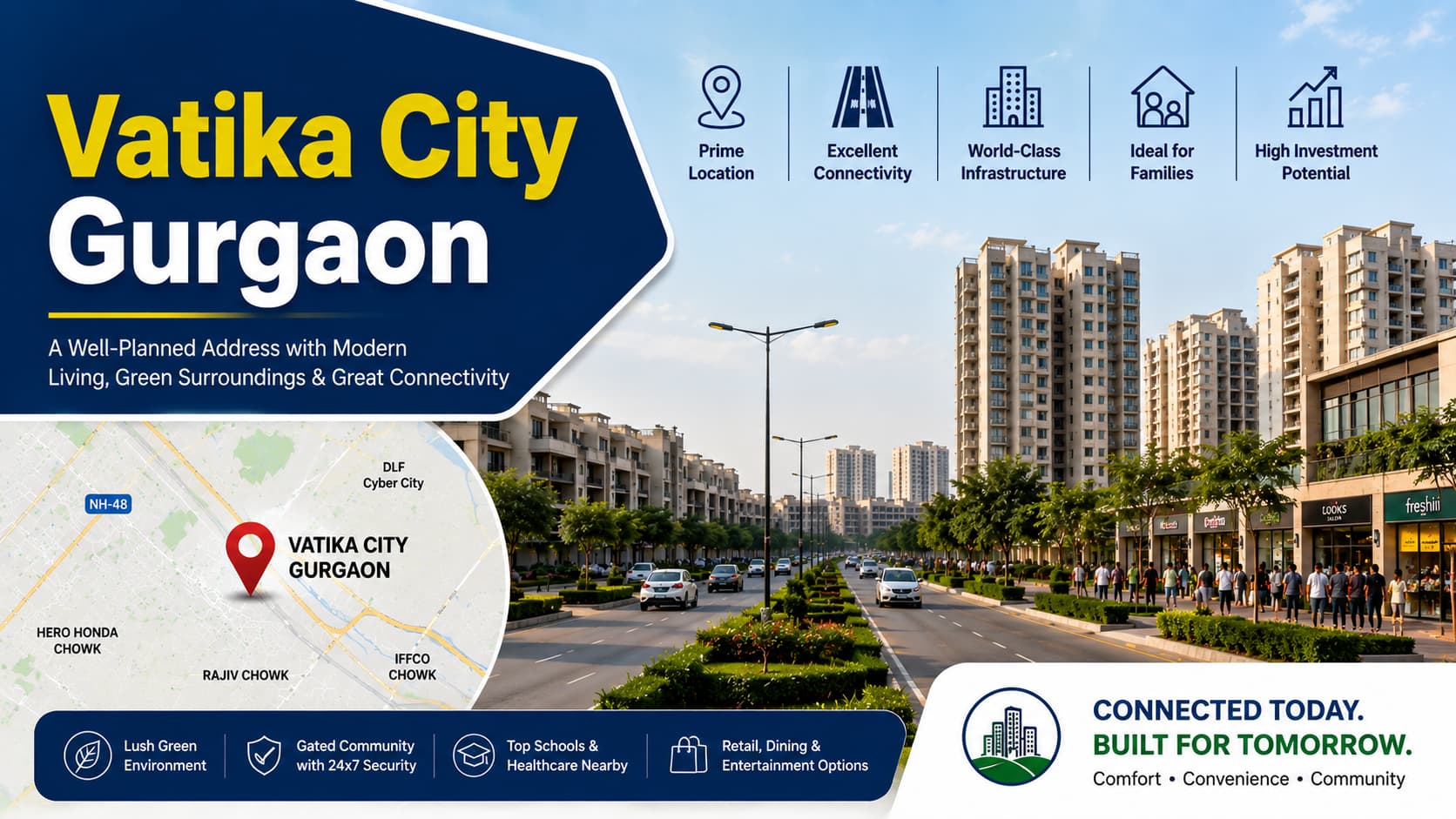 Vatika City Gurgaon | Planned Living, Prime Urban Address